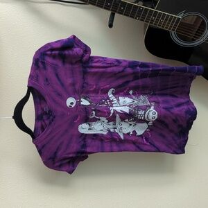 Nightmare Before Christmas purple tie dye shirt